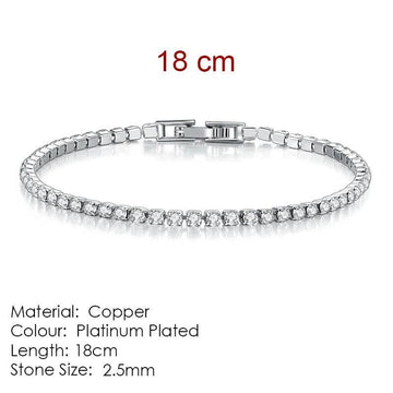 NEW Fashion AAA+ Zirconia Diamonds Charming Designer Multicolor Tennis Bracelets for Women - The Jewellery Supermarket